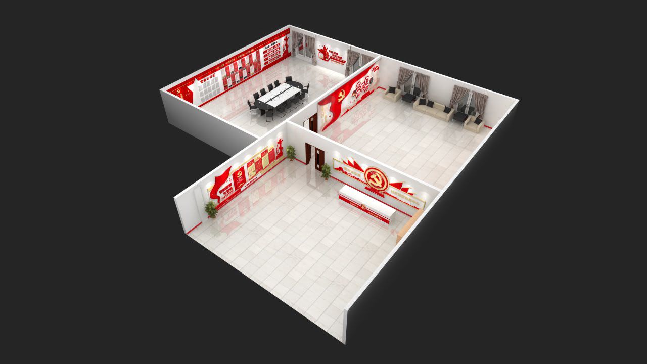创意新中式党建展厅设计(图19)