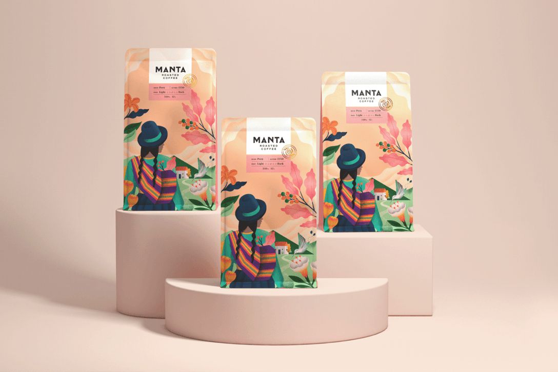 MANTA咖啡豆包装咖啡包装设计(图3)
