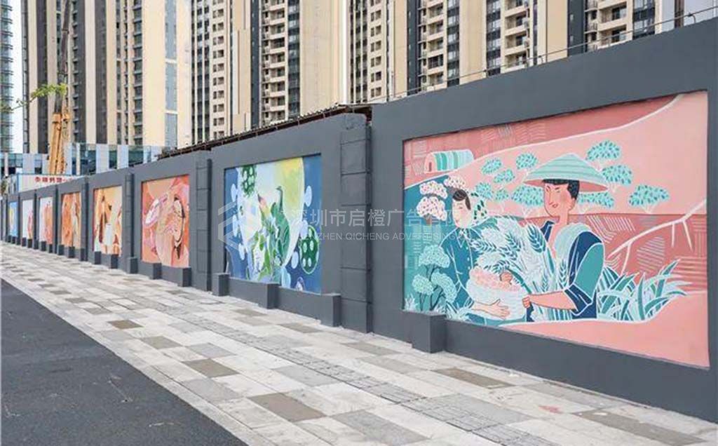 深圳城市文化墙制作应该如何去设计(图3)