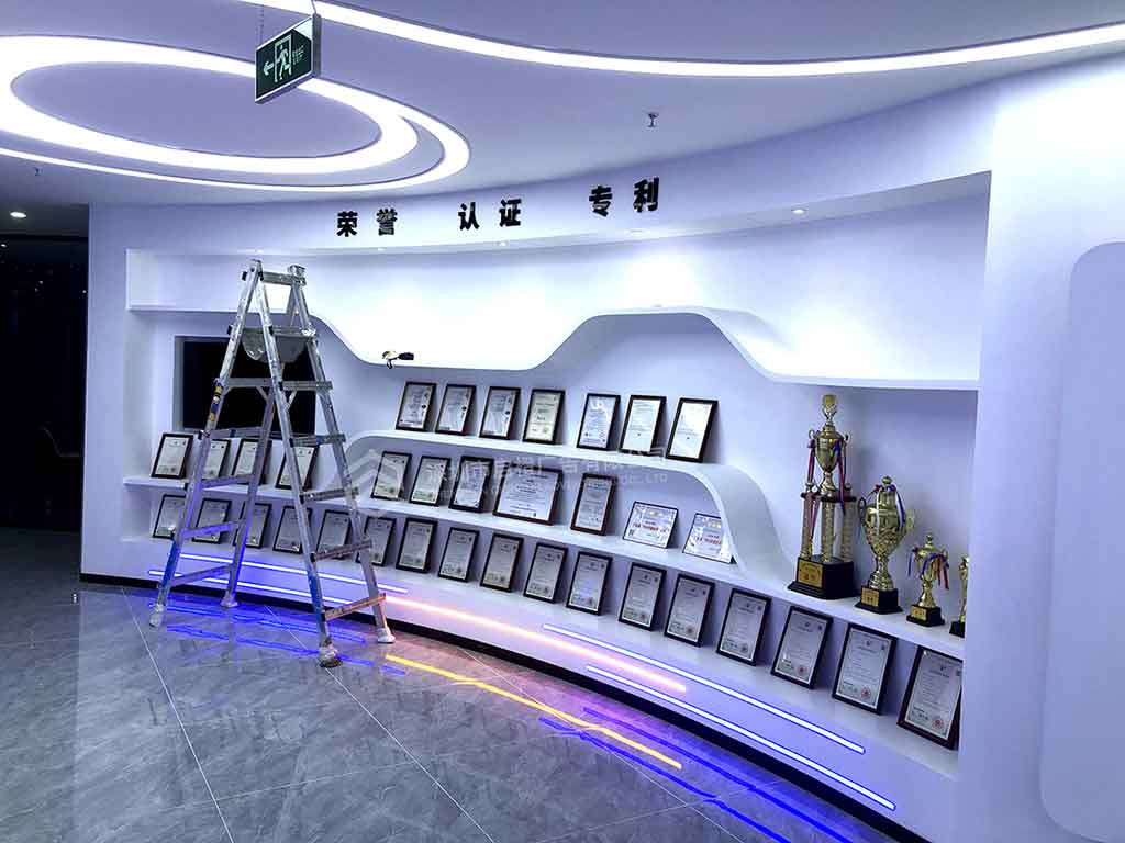 爱德泰企业展厅文化墙落地 祝贺乔迁大吉(图2)