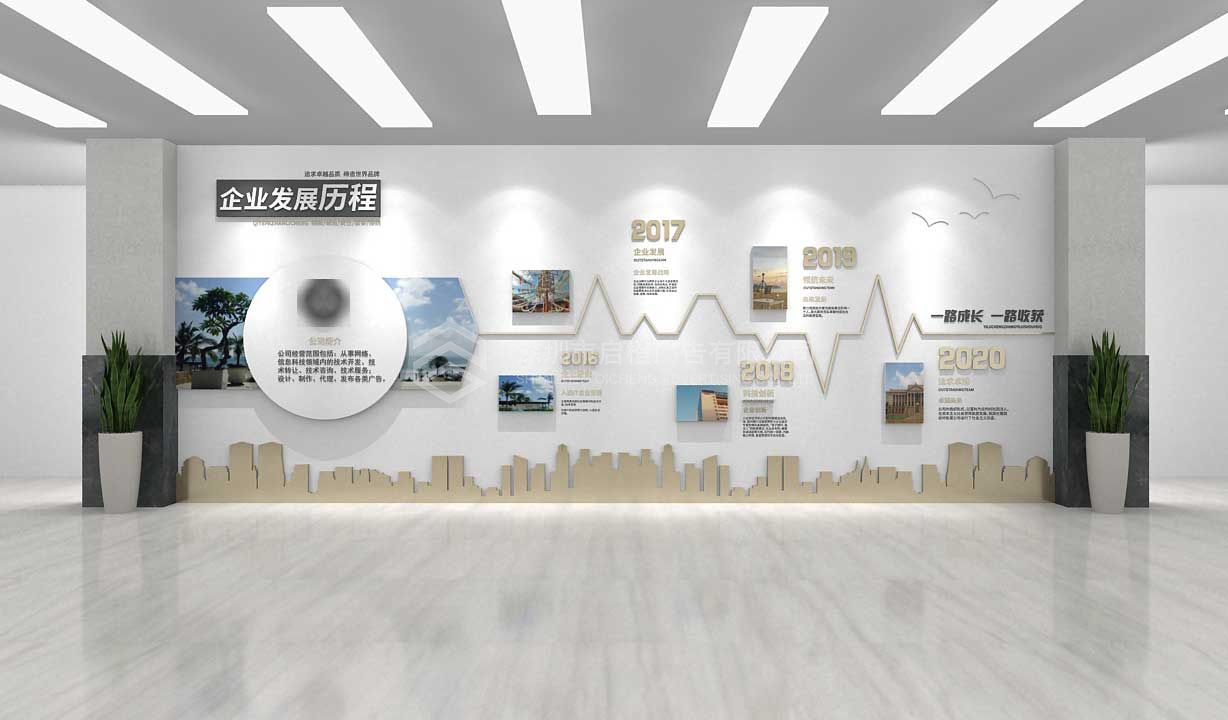 公司企业文化建设展示墙设计图片赏析(图4)