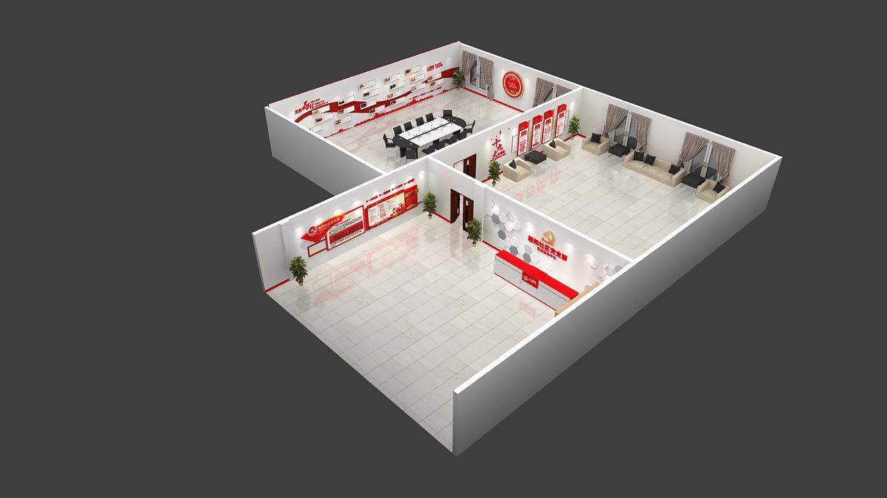 新时代全套党建文化展厅(图9)