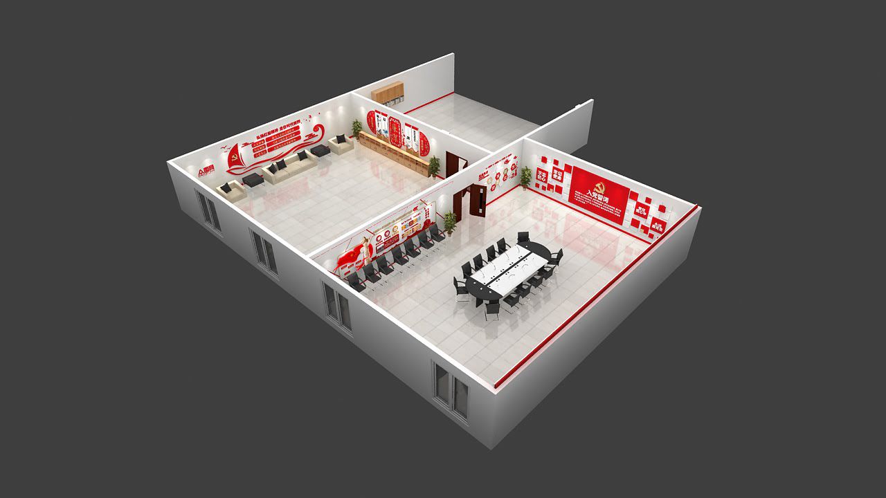 新时代全套党建文化展厅(图10)