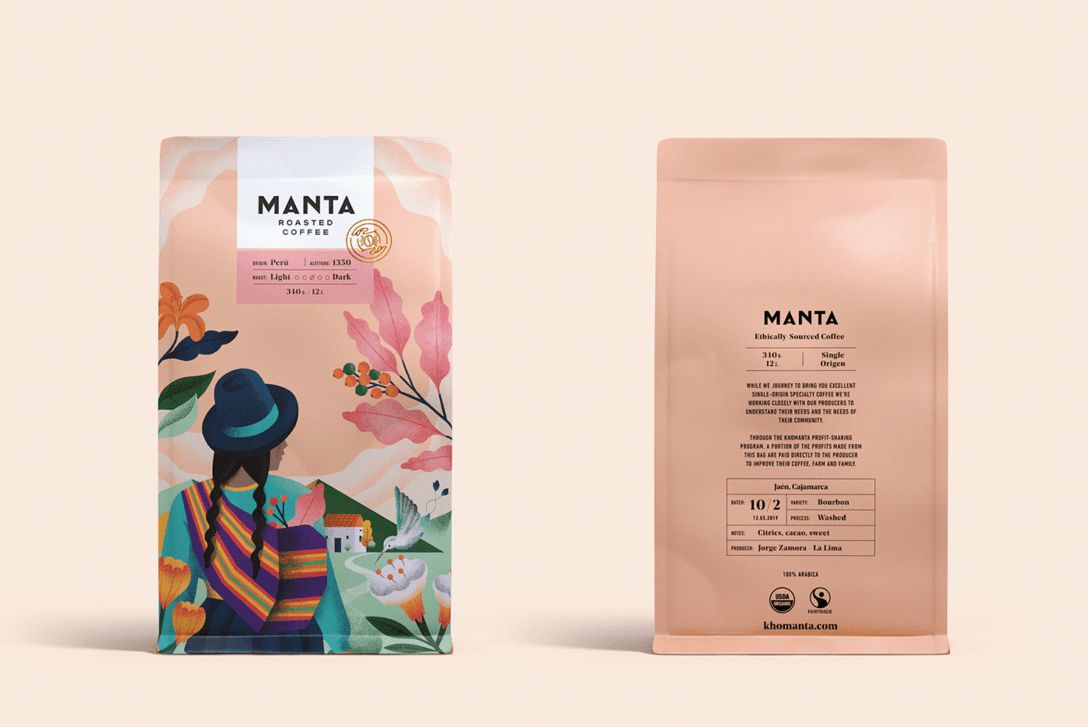 MANTA咖啡豆包装咖啡包装设计(图5)