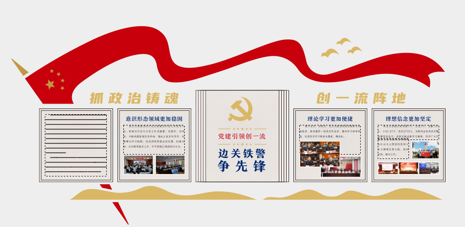 深圳广告公司如何设计制作好一个党建文化墙(图3)